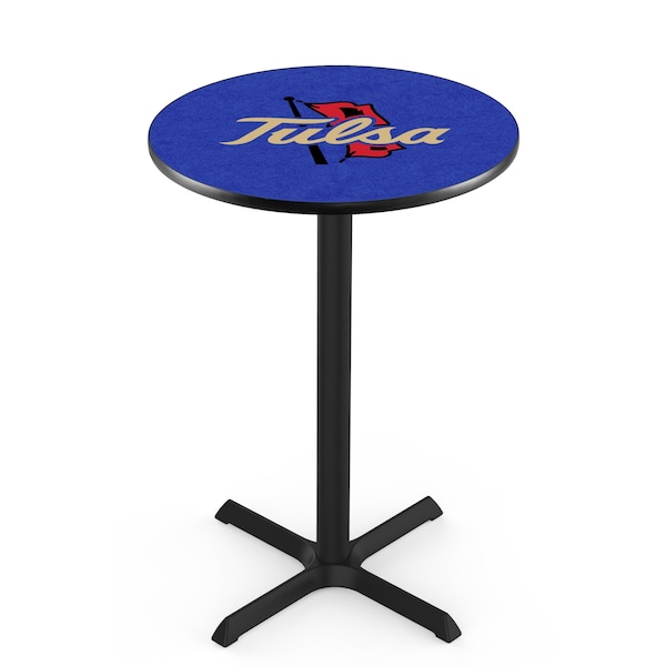 42" Blk Wrinkle Tulsa Pub Table